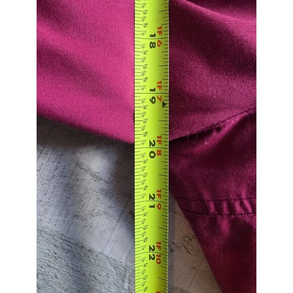 London Fog Womens Medium Burgundy Jacket With Zippered Pockets & Geometric Print - Picture 8 of 8